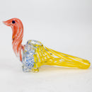 6" Animal Pipe - Dove Glass Pipe JJ Distribution