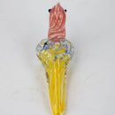 6" Animal Pipe - Dove Glass Pipe JJ Distribution