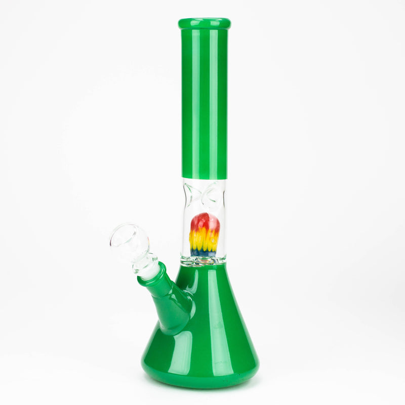 O 12" Rasta Water Beaker Water Bong [UB-12-RASTA]