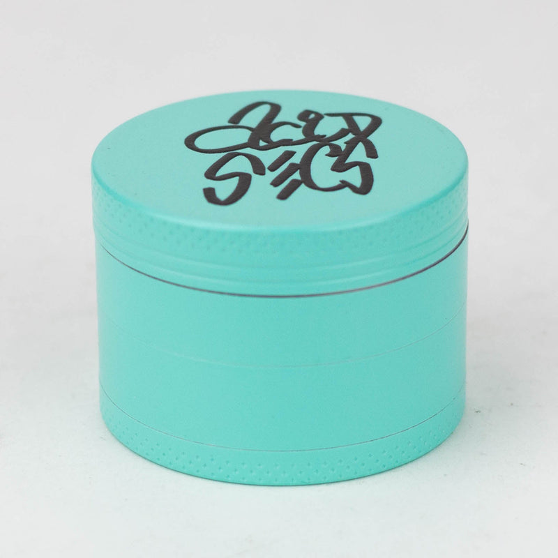 O Acid Secs 4 parts 50mm Glow-in-the-Dark metal herb grinder