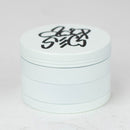 Acid Secs 63mm 4 parts Glow-in-the-Dark metal herb grinder Regular Grinder Acid Secs Productions Inc. White