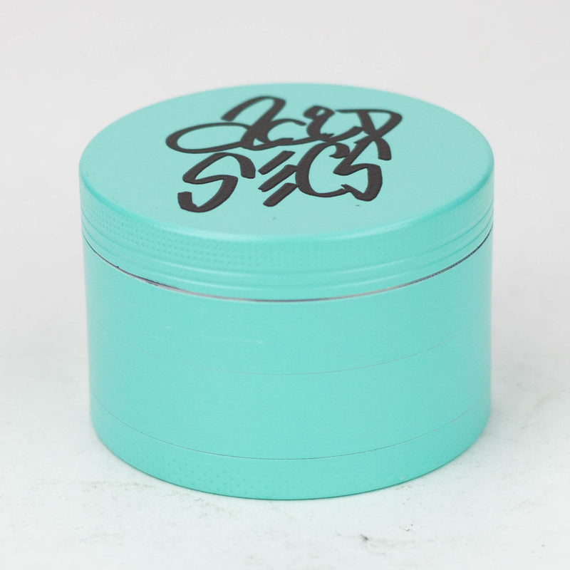 O Acid Secs 63mm 4 parts Glow-in-the-Dark metal herb grinder