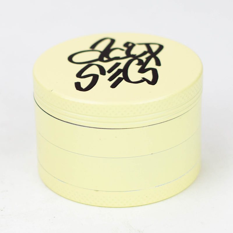 O Acid Secs 63mm 4 parts Glow-in-the-Dark metal herb grinder