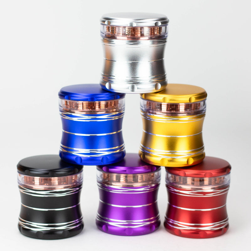 O Heavy-duty 2.5" Aluminum Grinder 4 Layers Box of 6 [GA3361]