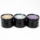 2.5" Lightning Aluminum Grinder 4 Layers with color acrylic window [GA021] Regular Grinder 777 Smoke