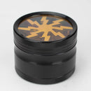 2.5" Lightning Aluminum Grinder 4 Layers with color acrylic window [GA021] Regular Grinder 777 Smoke Gold