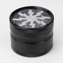 2.5" Lightning Aluminum Grinder 4 Layers with color acrylic window [GA021] Regular Grinder 777 Smoke Silver