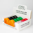 2.5" Transparent Plastic Grinder 3 Layers Box of 12 [GP010] Display Pack 777 Smoke