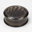 2.5" Transparent Plastic Grinder 3 Layers Box of 12 [GP010] Display Pack 777 Smoke