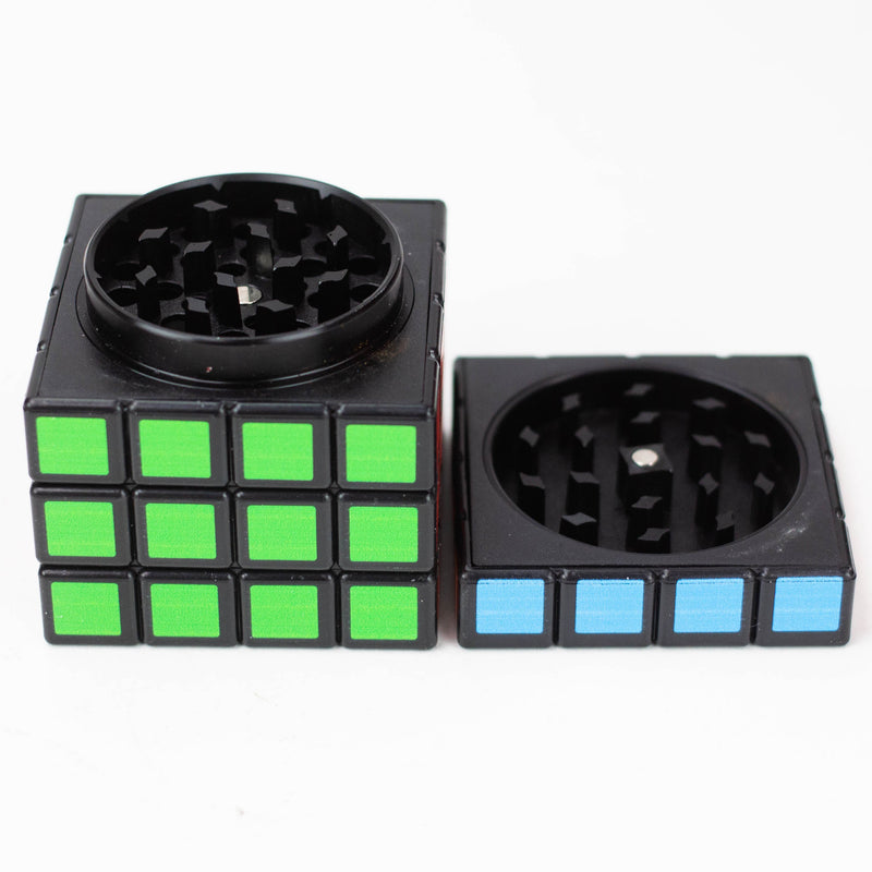 O 2.5" 4x4x4 Cube Grinder 4 Layers Box of 6 [GZ166]