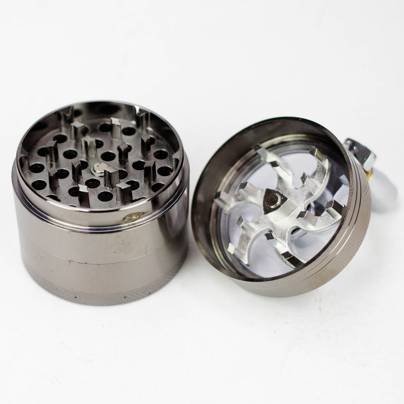 O 2" Hand Cranked Metal Grinder 4 Pieces Box of 6 [GZ6331]