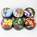 2" Metal Grinder with Comic Design 3 Layers Box of 12 [GZ629] Display Pack 777 Smoke