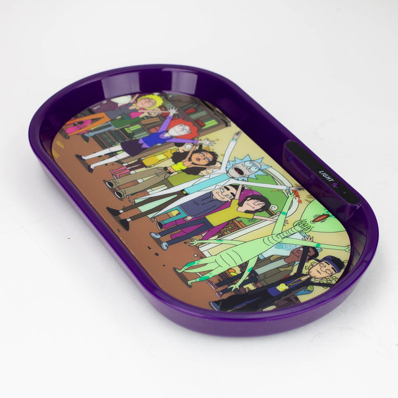 O Rechargeble LED Rolling Tray Assorted designs