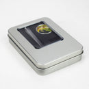 Glass one hitter, Grinder and screen gift set, grinder with Cleaning Brush, Screens and Case Metal Pipe BANKA