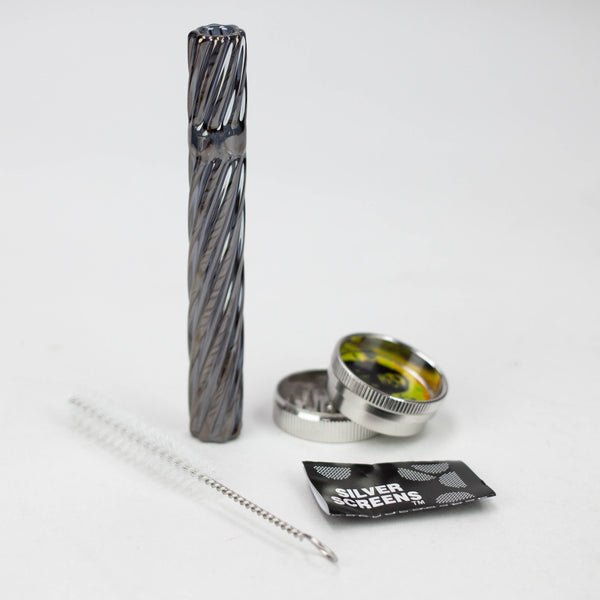 O Glass one hitter, Grinder and screen gift set