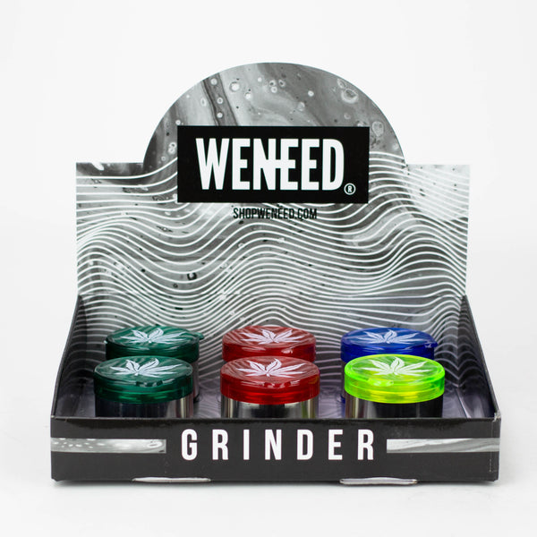 O WENEED®-Plastic & Metal Body Grinder with storage 5pts 6pack
