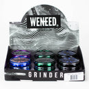 WENEED®-Power grinder with acrylic window 4pts 6pack Display Pack WENEED®
