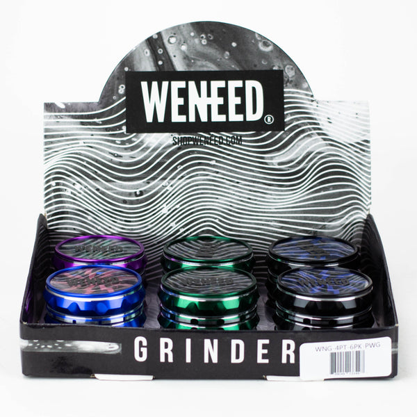 O WENEED®-Power grinder with acrylic window 4pts 6pack