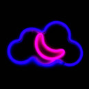 LED Neon Decoration Signs - Space Collections Flag · Sign JJ Distribution Moon in the cloud (11.5"x6.5")