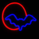 LED Neon Decoration Signs - Animal Collections Flag · Sign JJ Distribution Bat in the moon (9.5"x58")
