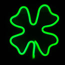 LED Neon Decoration Signs - Tree Collections Flag · Sign JJ Distribution Four leaf Clover (9" x 9")