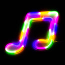 LED Neon Decoration Signs - Party Collections Flag · Sign JJ Distribution Music Note (9" x 6")