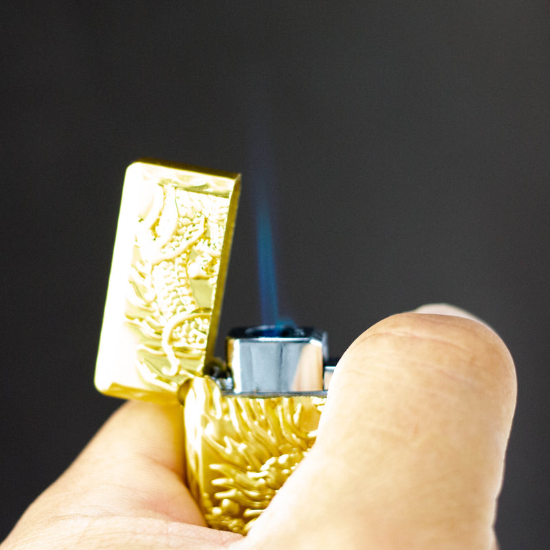 O 3D Dragon Design Single Flame Torch Lighter