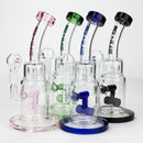 NG | 9 inch Double Wheel Perc Rig [N8002] Glass Rig High-End Brands Glass