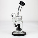 NG | 9 inch Double Wheel Perc Rig [N8002] Glass Rig High-End Brands Glass Black