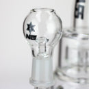 NG | 9 inch Double Wheel Perc Rig [N8002] Glass Rig High-End Brands Glass