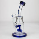 NG | 9 inch Double Wheel Perc Rig [N8002] Glass Rig High-End Brands Glass Blue