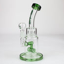 NG | 9 inch Double Wheel Perc Rig [N8002] Glass Rig High-End Brands Glass Green