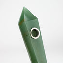 Acid Secs | Green Adventurine Crystal Pipe with Choke Quartz · Stone Pipe Acid Secs Productions Inc.