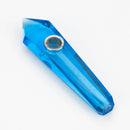 Acid Secs | Transparent Crystal Pipe with Choke Quartz · Stone Pipe Acid Secs Productions Inc. Blue