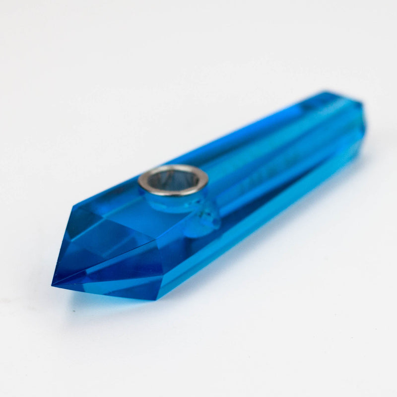 Acid Secs | Transparent Crystal Pipe with Choke Quartz · Stone Pipe Acid Secs Productions Inc.