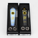 Acid Secs | Custom Golden Engraving Pipe with Choke Quartz · Stone Pipe Acid Secs Productions Inc.