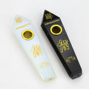 Acid Secs | Custom Golden Engraving Pipe with Choke Quartz · Stone Pipe Acid Secs Productions Inc.