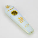 Acid Secs | Custom Golden Engraving Pipe with Choke Quartz · Stone Pipe Acid Secs Productions Inc. Opal