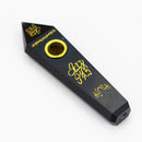 Acid Secs | Custom Golden Engraving Pipe with Choke Quartz · Stone Pipe Acid Secs Productions Inc. Obsidian