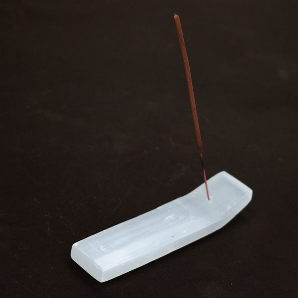 O Acid Secs | Selenite Crystal Incense Holder