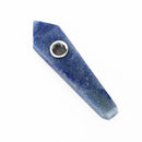 Acid Secs | Blue Adventurine Crystal Pipe with Choke Quartz · Stone Pipe Acid Secs Productions Inc. Type