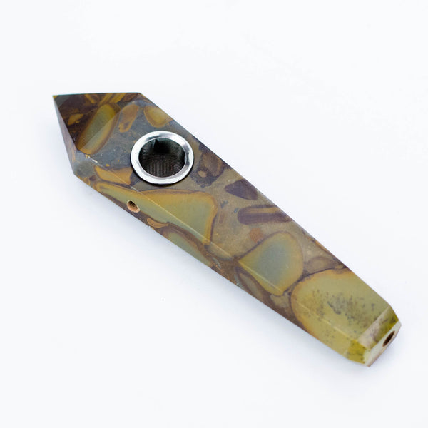 Acid Secs | Apophyllite Stone Crystal Pipe with Choke Quartz · Stone Pipe Acid Secs Productions Inc.