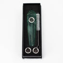 Acid Secs | Green Fluorite Crystal Pipe with Choke Quartz · Stone Pipe Acid Secs Productions Inc.