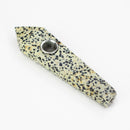 Acid Secs | Dalmatian Crystal Pipe with Choke Quartz · Stone Pipe Acid Secs Productions Inc.