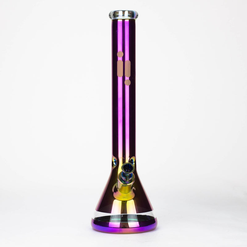 O Infyniti | 18" 7 mm Metallic glass water bong [GP2004]