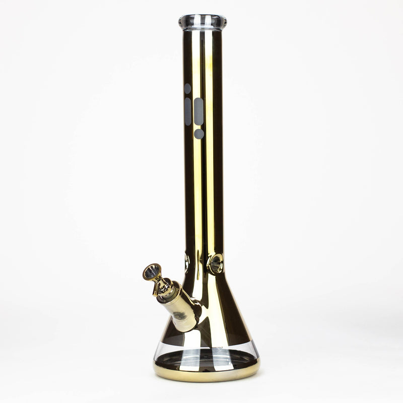 O Infyniti | 18" 7 mm Metallic glass water bong [GP2004]