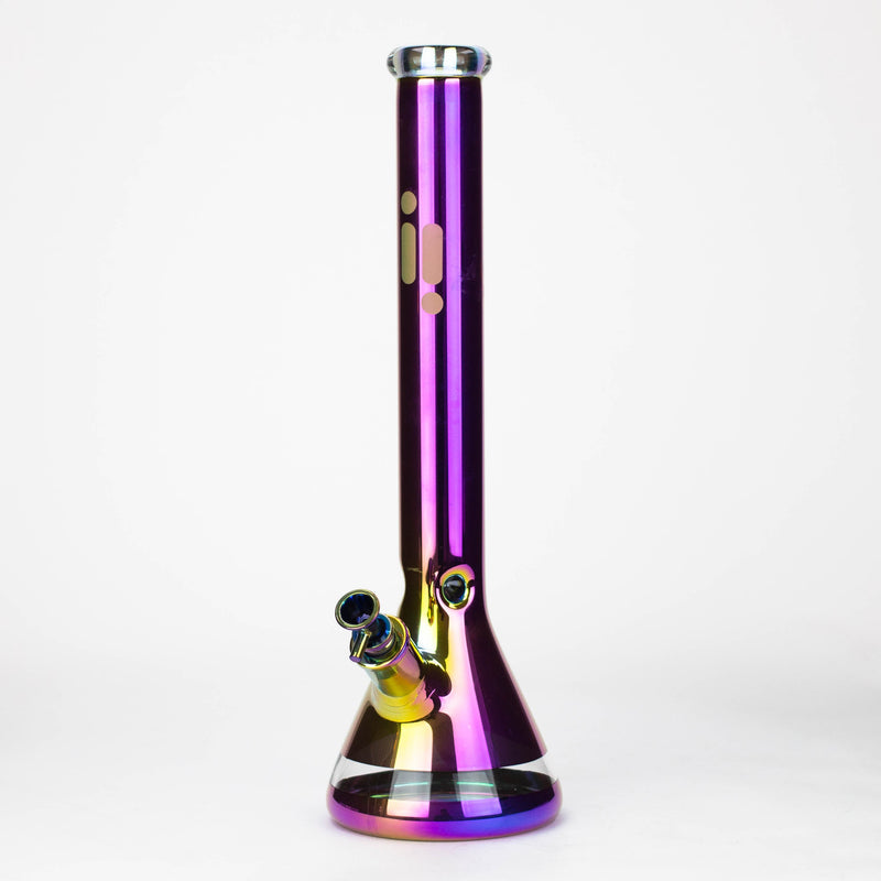 O Infyniti | 18" 7 mm Metallic glass water bong [GP2004]