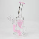 Genie | 9" recycled bubbler with a banger [RY1448] Glass Bong ONE Milk Pink