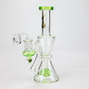 8" Genie recycled rig with a banger [RY1439] Glass Rig ONE Green