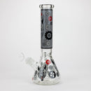 13.5 " JJ WOLF GLOW IN THE DARK BONG Glass Bong JJ Distribution